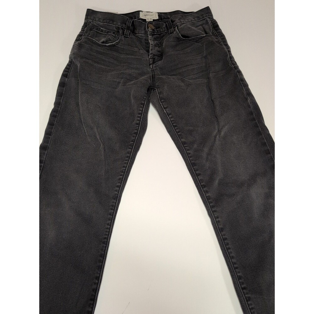 Current Elliot Faded Black Jean Denim Ankle‎ Length Taper Pant Size 28
